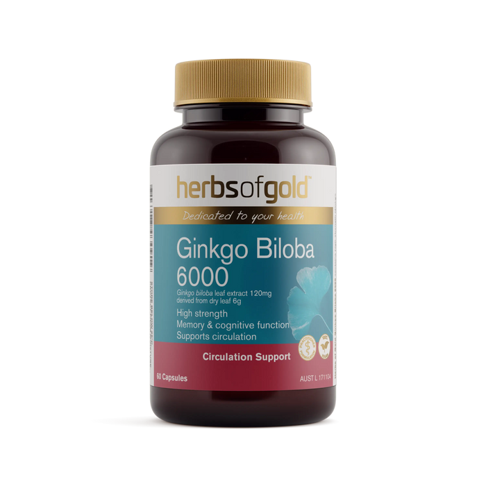 Herbs of Gold Ginkgo Biloba 6000 Herbs of gold