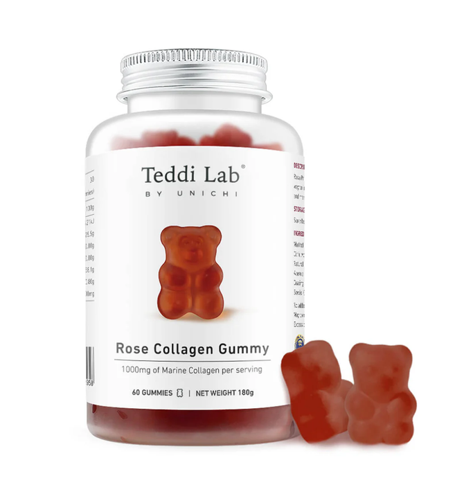Unichi Rose Collagen Gummy Rosehip Flavour 60gummies