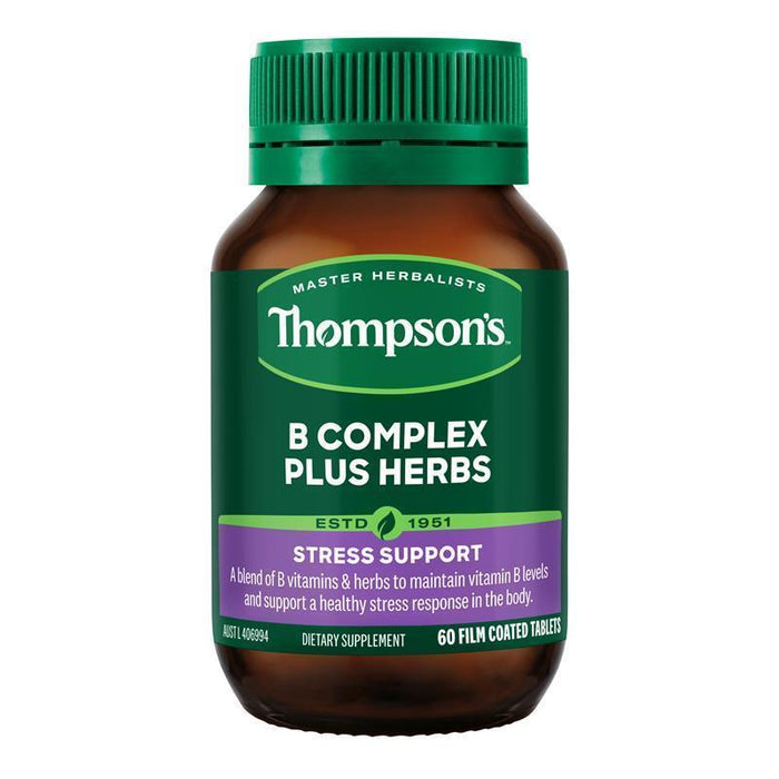 Thompson's B Complex With Herbs 60 Tablets