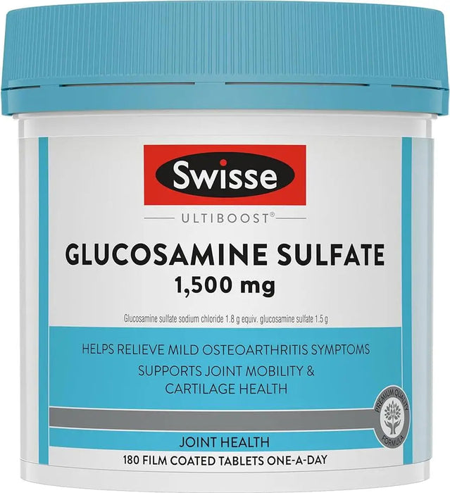 Swisse Ultiboost Glucosamine Sulfate 1500mg 210 Tablets EXP:10/2025 Swisse