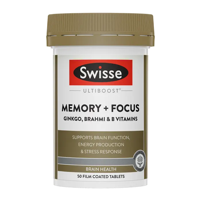 Swisse Ultiboost Memory + Focus 50 Tablets EXP:10/2025 Swisse
