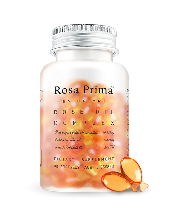 Unichi Rosa Prima Rose Oil Cmplex 90 Soft Gel