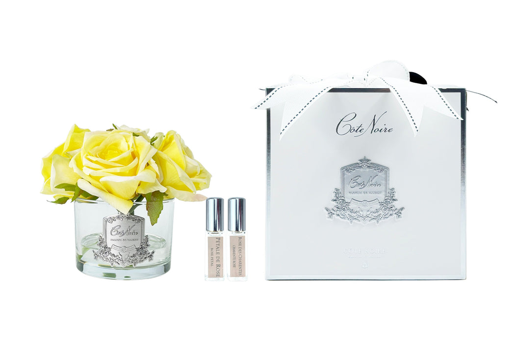 Cote Noire Perfumed Natural Touch 5 Roses - Clear - Yellow - GMR68- NEW