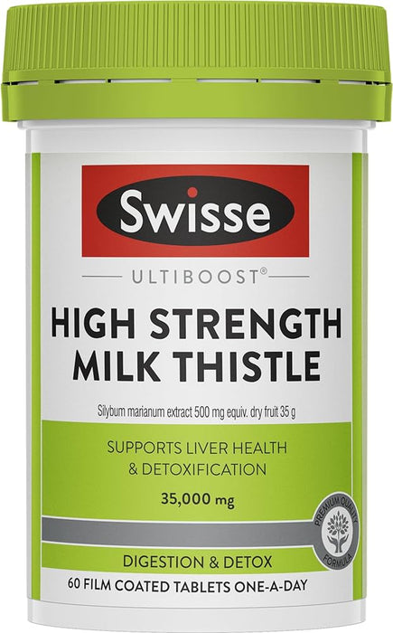 Swisse Ultiboost High Strength Milk Thistle 60 Tablets EXP:01/2027