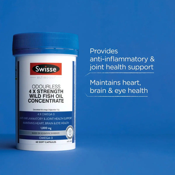 Swisse Odourless 4 x Strength Wild Fish Oil Concentrate EXP:10/2026 - XDaySale