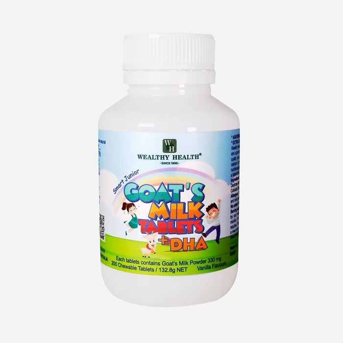 Wealthy Health Goat Milk Tablet+DHA 200