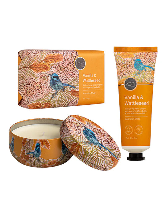 Koh Living Aboriginal Vanilla & Wattleseed Body Gift Set