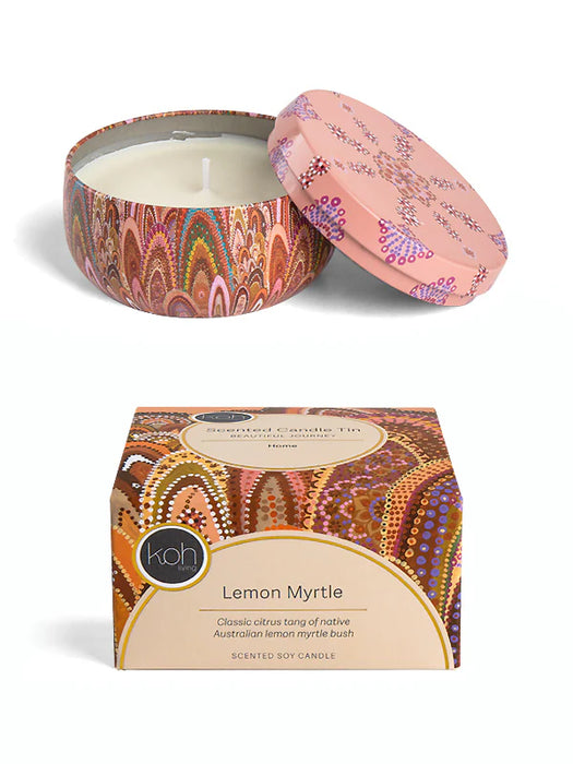 Koh Living Aboriginal Scented Lemon Myrtle Candle Tin 170g