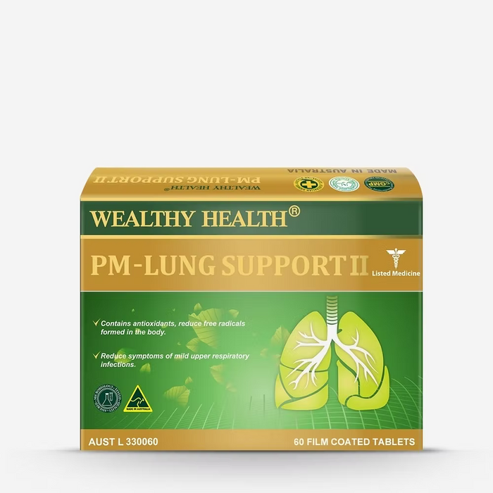 Wealthy Health PM-Lung support 60 Tablets