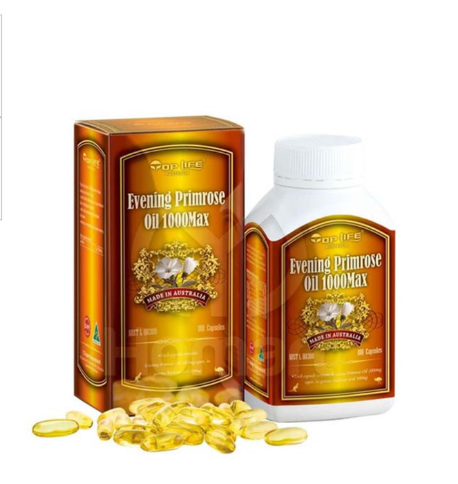 Top Life Evening Primrose Oil 1000mg Max 180C