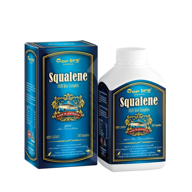 Top Life Squalene 1000mg Max 365 Capsules 99.9% Pure TopLife 100% AU Made. 10