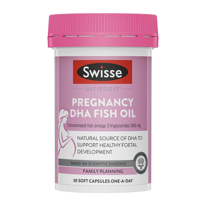 Swisse Ultiboost Pregnancy DHA Fish Oil 30 Soft Capsules EXP;08/2025