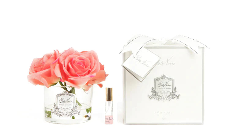 Cote Noire Perfumed Natural Touch 5 Roses - Clear - White Peach - GMR65