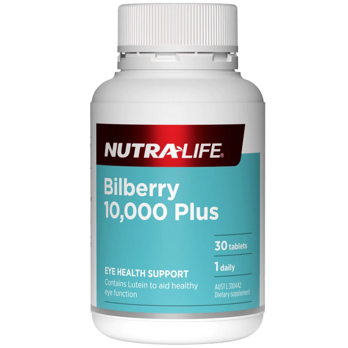 NutraLife Bilberry 10,000 plus Lutein Complex 30 Tablets