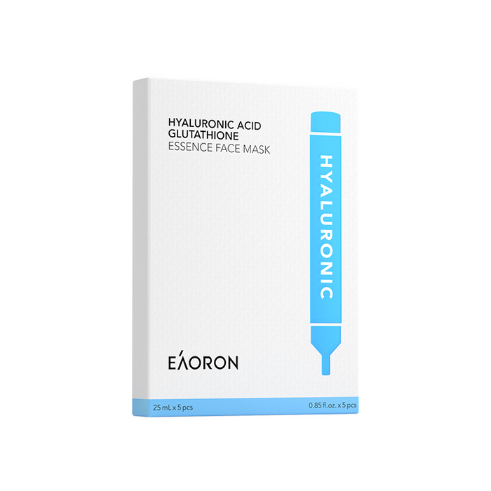 Eaoron Hyaluronic Acid Glutathione Essence Face Mask 5pcs (New) EXP: 03/2026