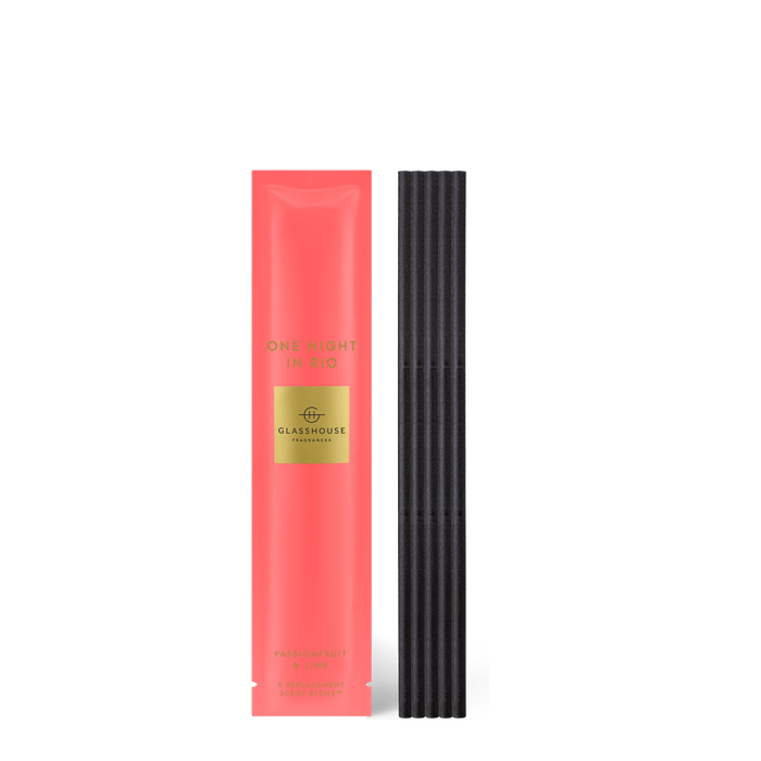 Glasshouse Fragrances One Night In Rio 5 Replacement Scent Stems