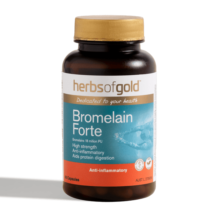 Herbs of Gold Bromelain Forte 60 Capsules