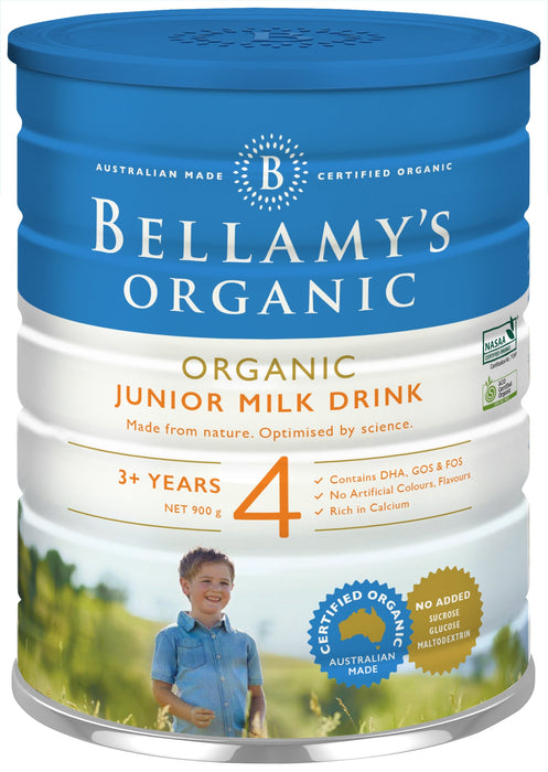 Bellamy's Organic Step 4 Junior Milk Drink 3+ Years 900g  EXP: 01/2025