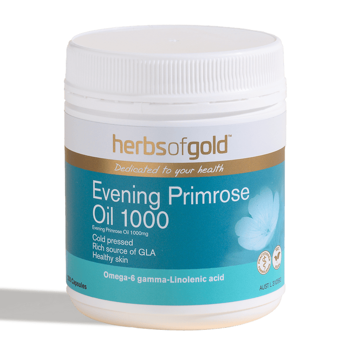 Herbs of Gold Evening Primrose Oil 1000 200 Capsules