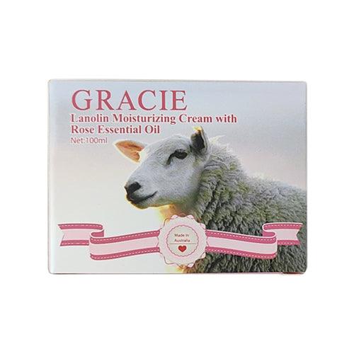 Gracie Lanolin Moisturizing Cream With Rose Essential Oil 100ml 1