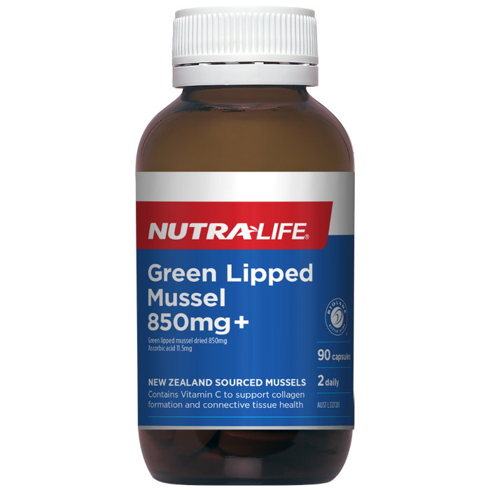 Nutra-Life Green Lipped Mussel 850mg+ 90 CAPSULES