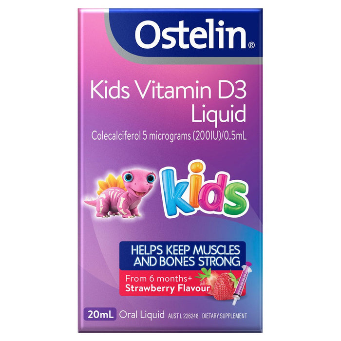 Ostelin Kids Vitamin D3 Liquid 20mL 25