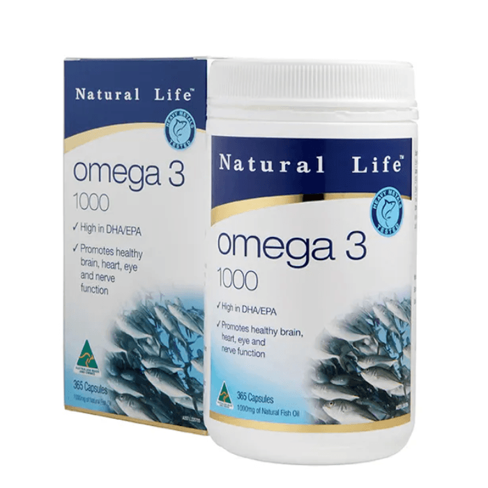 Natural Life Omega 3 1000mg 365 Capsules