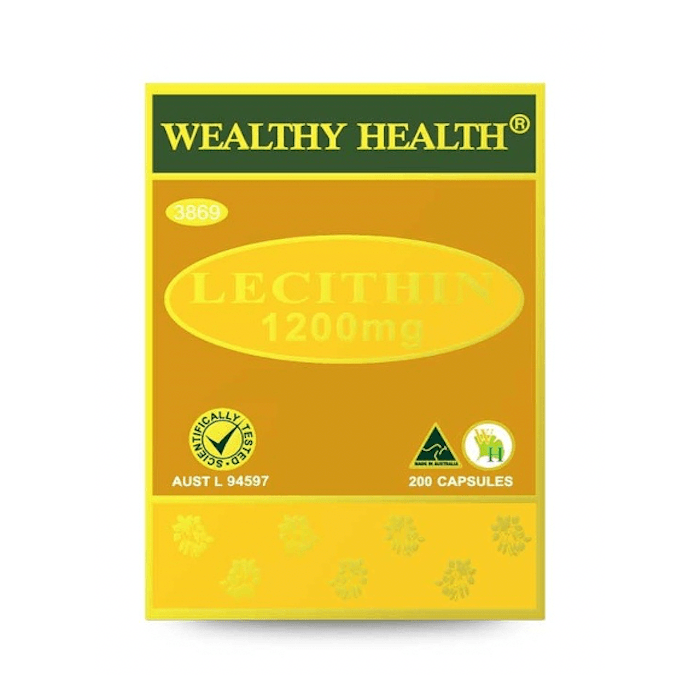 Wealthy Health Lecithin 1200mg 200 Capsules