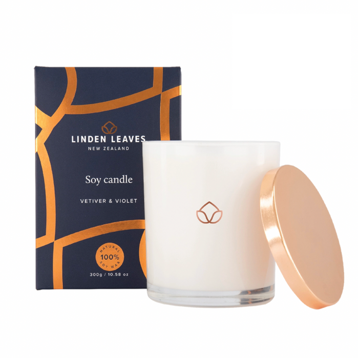 Linden Leaves Vetiver & Violet Soy Candle