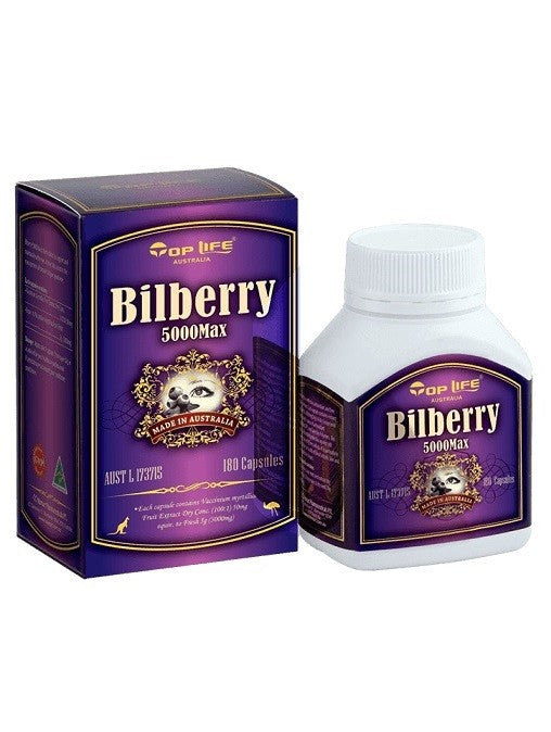 Top Life Bilberry 5000mg 180 Capsules