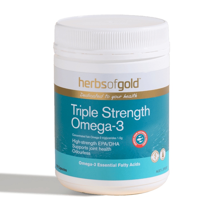 Herbs of Gold Triple Strength Omega-3 150 Caps 0126
