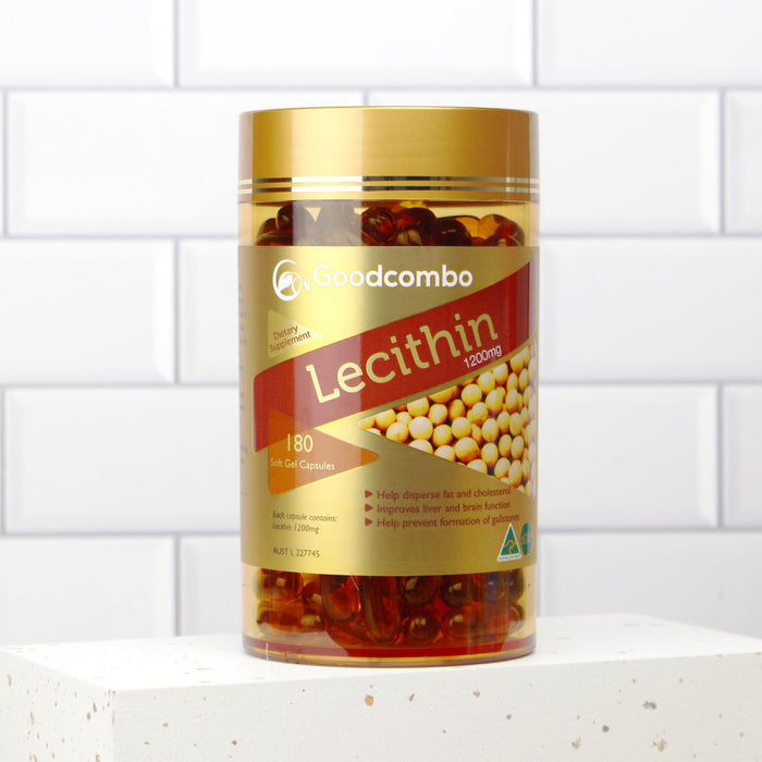 Goodcombo Lecithin 1200mg 180 Soft Gel Capsules