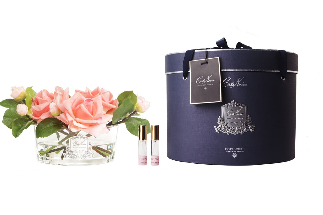 Cote Noire - Luxury Range Oval - White Peach Roses - LOV05