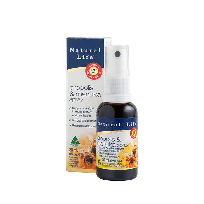 Natural Life Propolis & Manuka Honey Spray 30ml