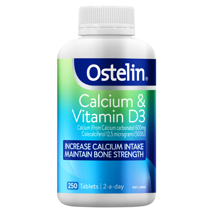Ostelin Calcium & Vitamin D3 250 Tablets Healthy Strong Bones Osteoporosis Halal