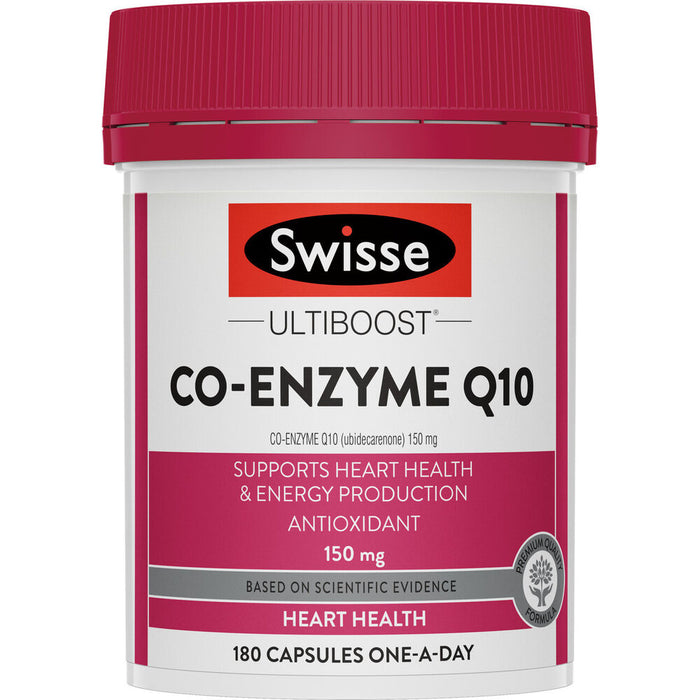 Swisse Ultiboost Co-Enzyme Q10 150mg 180 Capsules 01