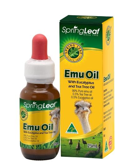 Spring Leaf Emu Oil With Eucalyptus Oil And Tea Tree Oil Discontinued 25ml