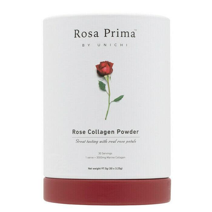 Unichi Rosa Prima Rose Collagen Powder Sachets 062024