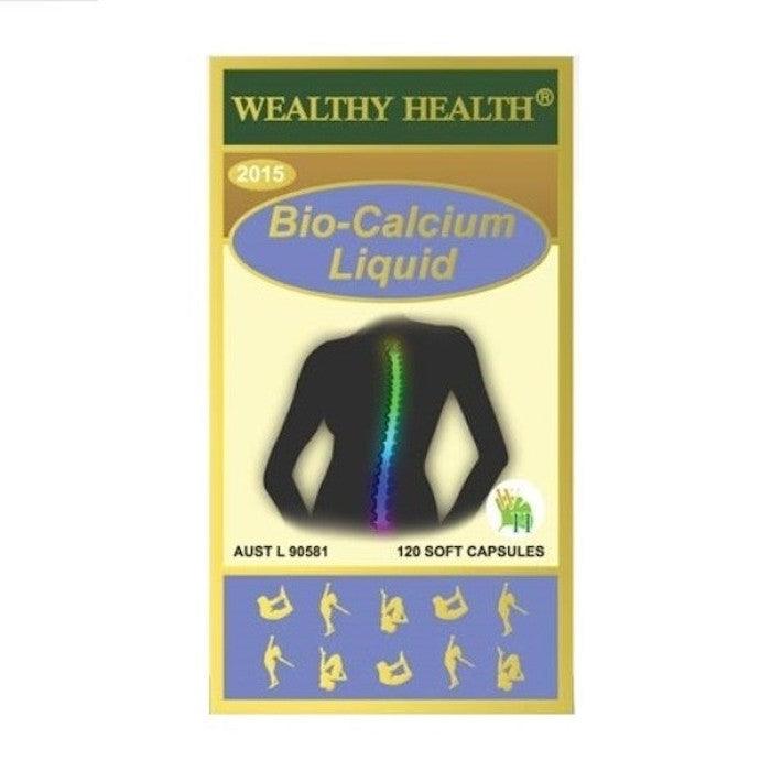 Wealthy Health Bio-Calcium Liquid 120 Capsules