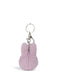 A keychain in the shape of a small, furry bunny.