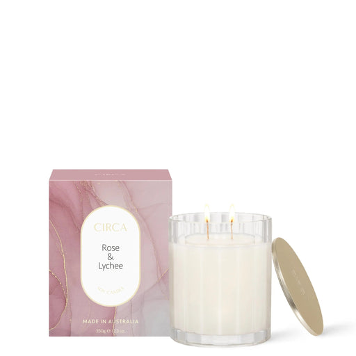 Circa Rose & Lychee 350g Candle Circa