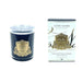a dark blue candle labeled "Côte Noire" and a box labeled "Côte Noire" with the product name "Fleur de The Île-Jasmin" and the scent "Jasmine Flower Tea".
