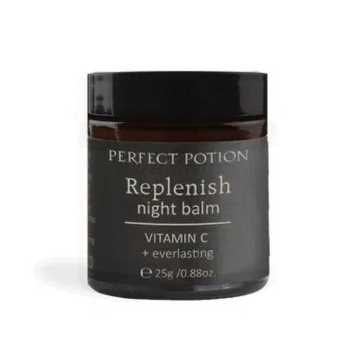 A jar of "Perfection Repleteish night balm" with Vitamin C, containing 25g (0.88oz) of the product.