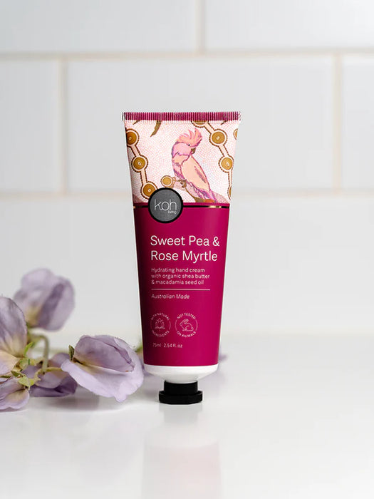 Koh Living Aboriginal Sweet Pea & Rose Myrtle Hand Cream 75ml