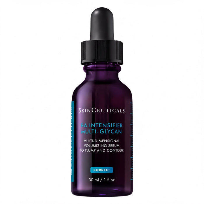A bottle of SkinCeuticals MA Intensifier Multi-Glycan, a multi-dimensional volumizing serum to plump and contour the skin.