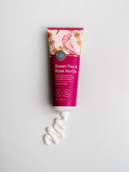 Koh Living Aboriginal Sweet Pea & Rose Myrtle Hand Cream 75ml