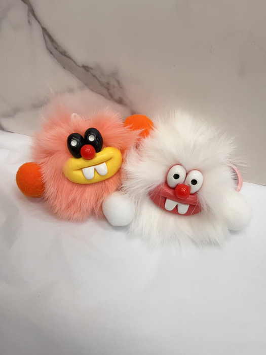 clown red nose black eye plush dolls-T0041