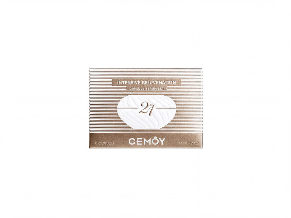 The image is a product label for CEMOY, which is an intensive rejuvenation cream.
