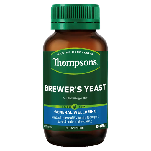 Thompsons Brewer's Yeast 500mg 100 Tablets XDaySale