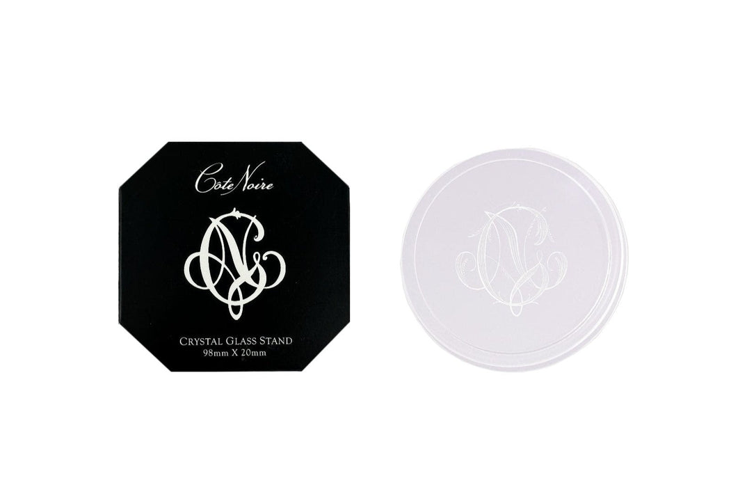 Cote Noire CRYSTAL GLASS STAND / BASE / COASTER - LARGE 8.9cm CGS03